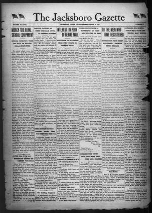 Primary view of object titled 'The Jacksboro Gazette (Jacksboro, Tex.), Vol. 38, No. 27, Ed. 1 Thursday, December 6, 1917'.