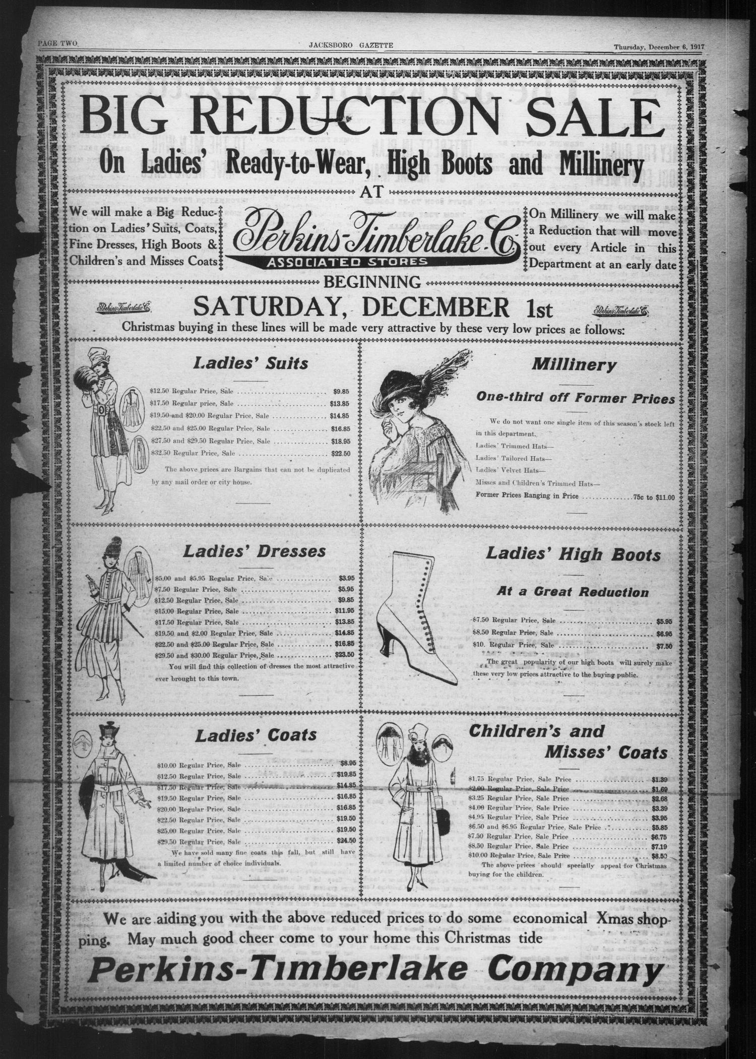 The Jacksboro Gazette (Jacksboro, Tex.), Vol. 38, No. 27, Ed. 1 Thursday, December 6, 1917
                                                
                                                    [Sequence #]: 2 of 16
                                                