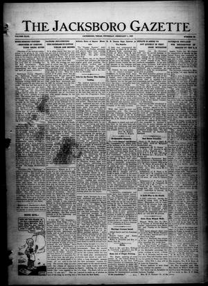 The Jacksboro Gazette (Jacksboro, Tex.), Vol. 43, No. 36, Ed. 1 Thursday, February 1, 1923