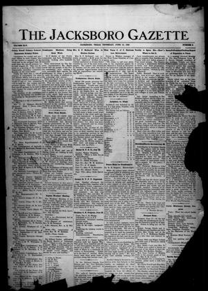 Primary view of object titled 'The Jacksboro Gazette (Jacksboro, Tex.), Vol. 45, No. 3, Ed. 1 Thursday, June 19, 1924'.