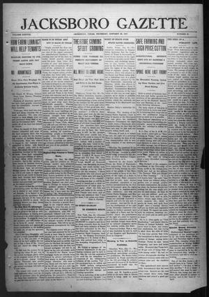 Jacksboro Gazette (Jacksboro, Tex.), Vol. 38, No. 33, Ed. 1 Thursday, January 25, 1917