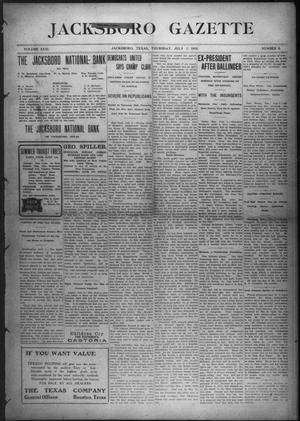 Jacksboro Gazette (Jacksboro, Tex.), Vol. 31, No. 6, Ed. 1 Thursday, July 7, 1910