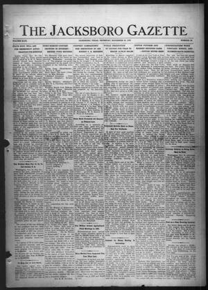 The Jacksboro Gazette (Jacksboro, Tex.), Vol. 43, No. 26, Ed. 1 Thursday, November 23, 1922