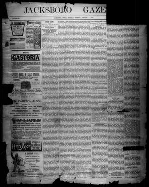Jacksboro Gazette. (Jacksboro, Tex.), Vol. 11, No. 27, Ed. 1 Thursday, January 1, 1891
