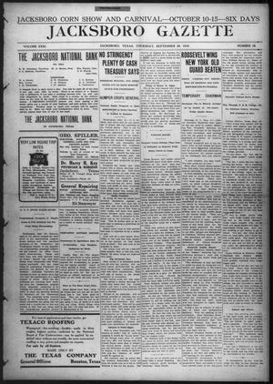 Jacksboro Gazette (Jacksboro, Tex.), Vol. 31, No. 18, Ed. 1 Thursday, September 29, 1910