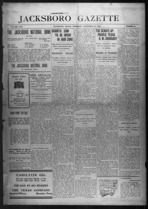 Jacksboro Gazette (Jacksboro, Tex.), Vol. 31, No. 31, Ed. 1 Thursday, December 29, 1910