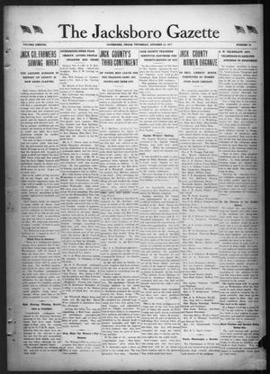 The Jacksboro Gazette (Jacksboro, Tex.), Vol. 38, No. 19, Ed. 1 Thursday, October 11, 1917