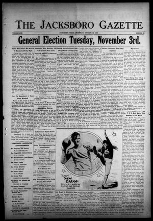 The Jacksboro Gazette (Jacksboro, Tex.), Vol. 57, No. 22, Ed. 1 Thursday, October 29, 1936