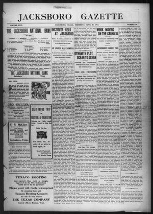 Primary view of object titled 'Jacksboro Gazette (Jacksboro, Tex.), Vol. 31, No. 48, Ed. 1 Thursday, April 27, 1911'.