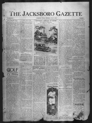 Primary view of object titled 'The Jacksboro Gazette (Jacksboro, Tex.), Vol. 46, No. 7, Ed. 1 Thursday, July 16, 1925'.