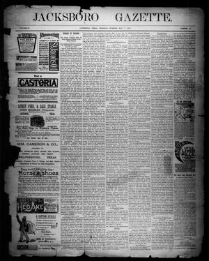 Jacksboro Gazette. (Jacksboro, Tex.), Vol. 11, No. 45, Ed. 1 Thursday, May 7, 1891
