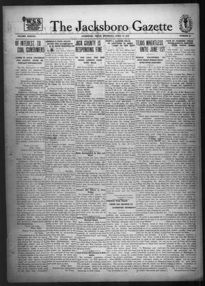 The Jacksboro Gazette (Jacksboro, Tex.), Vol. 38, No. 46, Ed. 1 Thursday, April 18, 1918