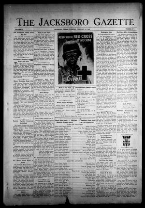 Primary view of object titled 'The Jacksboro Gazette (Jacksboro, Tex.), Vol. 65, No. 37, Ed. 1 Thursday, February 15, 1945'.