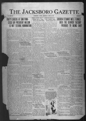 Primary view of object titled 'The Jacksboro Gazette (Jacksboro, Tex.), Vol. 41, No. 4, Ed. 1 Thursday, June 24, 1920'.