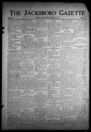 The Jacksboro Gazette (Jacksboro, Tex.), Vol. 57, No. 37, Ed. 1 Thursday, February 11, 1937