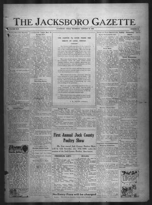 The Jacksboro Gazette (Jacksboro, Tex.), Vol. 45, No. 33, Ed. 1 Thursday, January 15, 1925