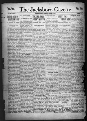 The Jacksboro Gazette (Jacksboro, Tex.), Vol. 38, No. 21, Ed. 1 Thursday, October 25, 1917