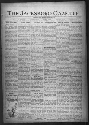 The Jacksboro Gazette (Jacksboro, Tex.), Vol. 42, No. 29, Ed. 1 Thursday, December 15, 1921