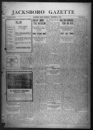 Jacksboro Gazette (Jacksboro, Tex.), Vol. 37, No. 14, Ed. 1 Thursday, September 2, 1915