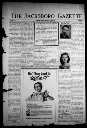 Primary view of object titled 'The Jacksboro Gazette (Jacksboro, Tex.), Vol. 66, No. 3, Ed. 1 Thursday, June 21, 1945'.