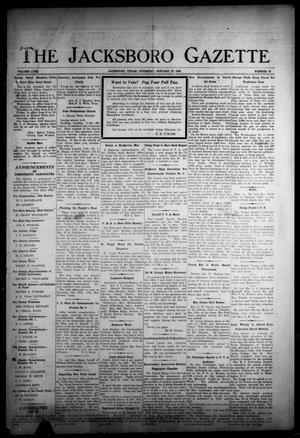 Primary view of object titled 'The Jacksboro Gazette (Jacksboro, Tex.), Vol. 58, No. 34, Ed. 1 Thursday, January 20, 1938'.