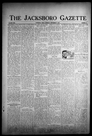 The Jacksboro Gazette (Jacksboro, Tex.), Vol. 58, No. 18, Ed. 1 Thursday, September 30, 1937