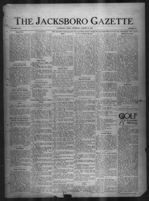 The Jacksboro Gazette (Jacksboro, Tex.), Vol. 46, No. 12, Ed. 1 Thursday, August 20, 1925