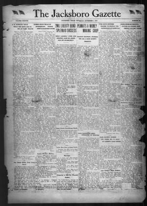Primary view of object titled 'The Jacksboro Gazette (Jacksboro, Tex.), Vol. 38, No. 22, Ed. 1 Thursday, November 1, 1917'.