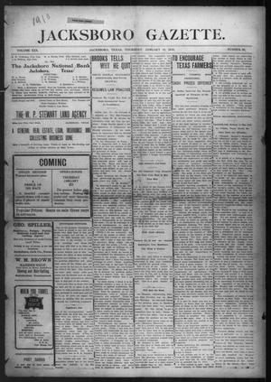 Jacksboro Gazette. (Jacksboro, Tex.), Vol. 30, No. 30, Ed. 1 Thursday, January 13, 1910