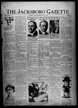 The Jacksboro Gazette (Jacksboro, Tex.), Vol. 44, No. 44, Ed. 1 Thursday, April 3, 1924