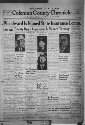 Coleman County Chronicle (Coleman, Tex.), Vol. 7, No. 10, Ed. 1 Thursday, March 9, 1939
