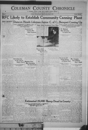 Coleman County Chronicle (Coleman, Tex.), Vol. 1, No. 18, Ed. 1 Thursday, May 18, 1933