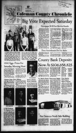 Coleman County Chronicle (Coleman, Tex.), Vol. 52, No. 20, Ed. 1 Thursday, April 4, 1985
