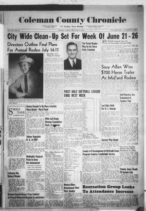Coleman County Chronicle (Coleman, Tex.), Vol. 16, No. 26, Ed. 1 Thursday, June 10, 1948