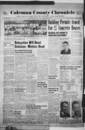 Coleman County Chronicle (Coleman, Tex.), Vol. 15, No. 24, Ed. 1 Thursday, May 29, 1947