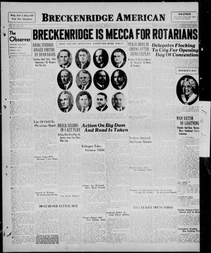 Breckenridge American (Breckenridge, Tex.), Vol. 18, No. 108, Ed. 1, Sunday, May 8, 1938