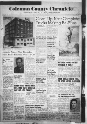 Coleman County Chronicle (Coleman, Tex.), Vol. 16, No. 28, Ed. 1 Thursday, June 24, 1948