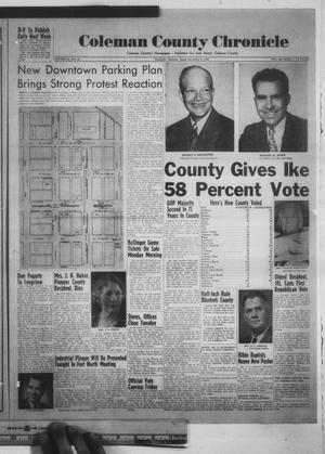 Coleman County Chronicle (Coleman, Tex.), Vol. 20, No. 45, Ed. 1 Thursday, November 6, 1952