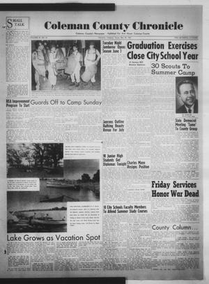 Coleman County Chronicle (Coleman, Tex.), Vol. 20, No. 22, Ed. 1 Thursday, May 29, 1952