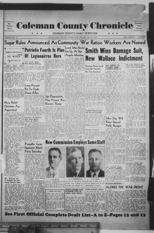 Coleman County Chronicle (Coleman, Tex.), Vol. 10, No. 17, Ed. 1 Thursday, April 16, 1942