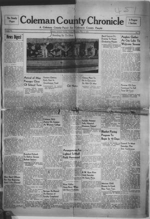 Coleman County Chronicle (Coleman, Tex.), Vol. 6, No. 18, Ed. 1 Thursday, May 5, 1938