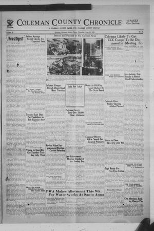 Coleman County Chronicle (Coleman, Tex.), Vol. 2, No. 23, Ed. 1 Thursday, June 28, 1934