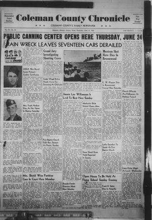 Coleman County Chronicle (Coleman, Tex.), Vol. 11, No. 26, Ed. 1 Thursday, June 17, 1943
