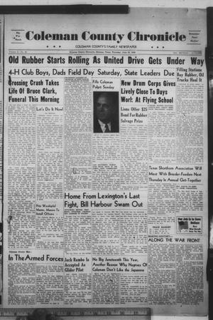 Coleman County Chronicle (Coleman, Tex.), Vol. 10, No. 26, Ed. 1 Thursday, June 18, 1942