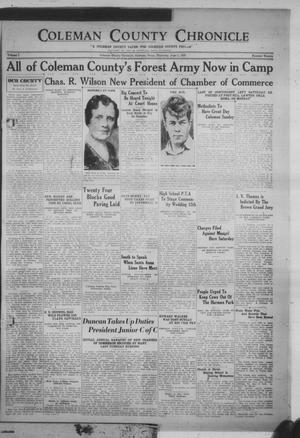 Coleman County Chronicle (Coleman, Tex.), Vol. 1, No. 20, Ed. 1 Thursday, June 1, 1933