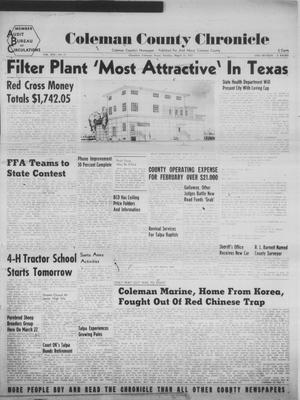 Primary view of object titled 'Coleman County Chronicle (Coleman, Tex.), Vol. 19, No. 27, Ed. 1 Tuesday, March 13, 1951'.