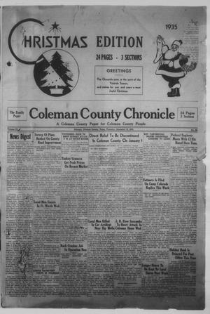 Coleman County Chronicle (Coleman, Tex.), Vol. 3, No. 50, Ed. 1 Thursday, December 19, 1935
