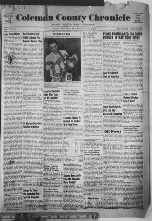 Coleman County Chronicle (Coleman, Tex.), Vol. 12, No. 46, Ed. 1 Thursday, November 2, 1944