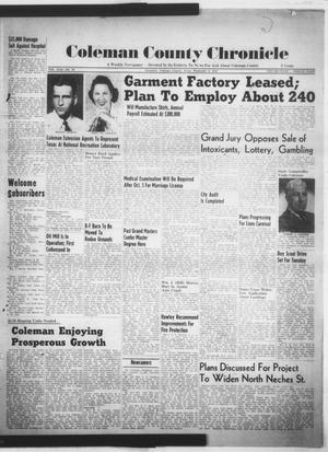 Coleman County Chronicle (Coleman, Tex.), Vol. 17, No. 39, Ed. 1 Thursday, September 8, 1949