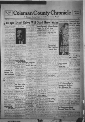 Coleman County Chronicle (Coleman, Tex.), Vol. 7, No. 9, Ed. 1 Thursday, March 2, 1939